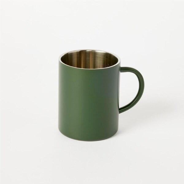 MUG S/S DOUBLE WALL INSULATED OLIVE 450ML
