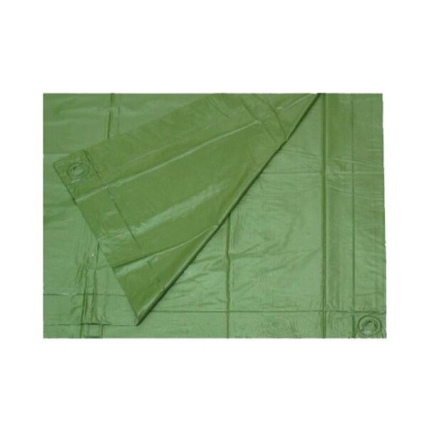 Olive Vinyl Ground Sheet – Waterproof Camping Tarp 132 x 213cm