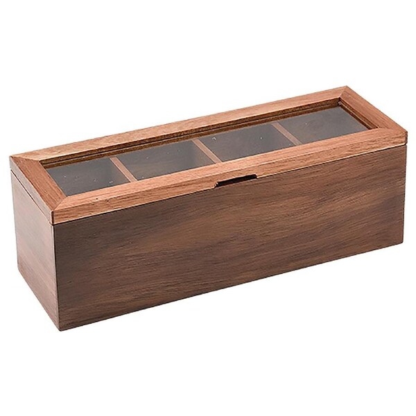 Acacia Wood Spice and Tea Storage Box