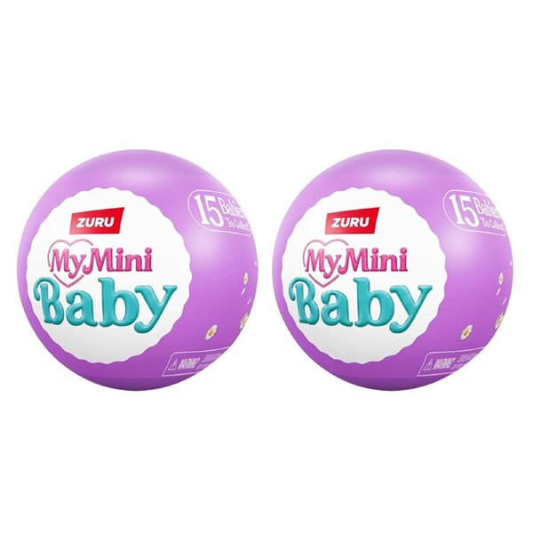 2PK Zuru 5 Surprise My Mini Baby Series 2 Display Dolls Kids/Children 3y+