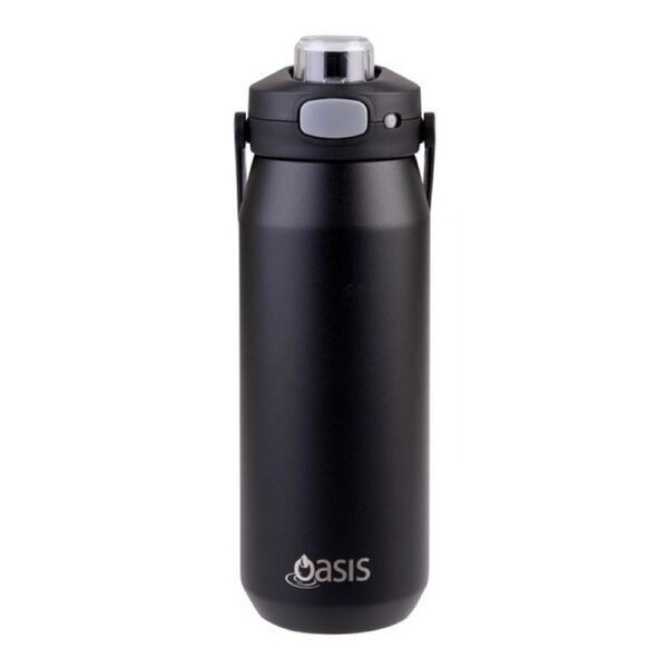 Oasis Capri Triple Wall Insulated Water Bottle - 750ml Black