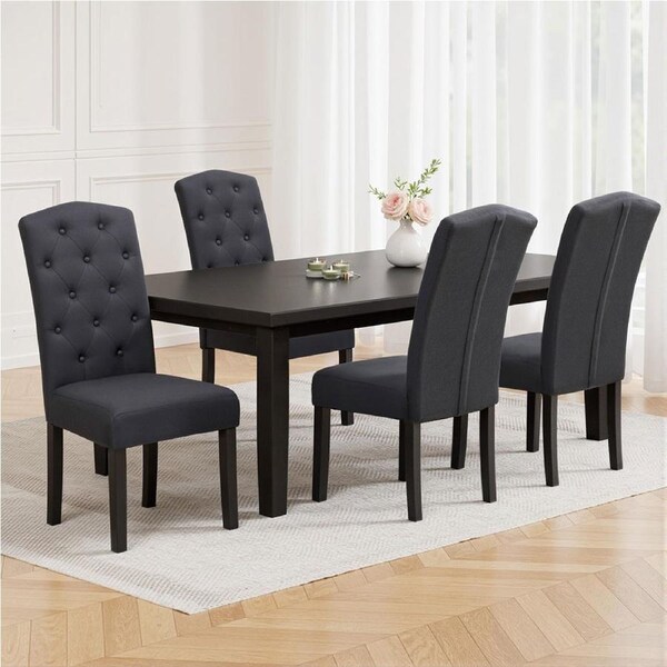 1 Set of 4 Artiss Dining Chairs Grey