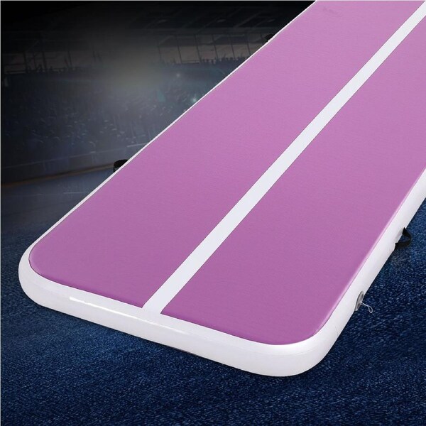 Everfit 3M Air Track Gymnastics Tumbling Exercise Cheerleading Mat Inflatable Purple