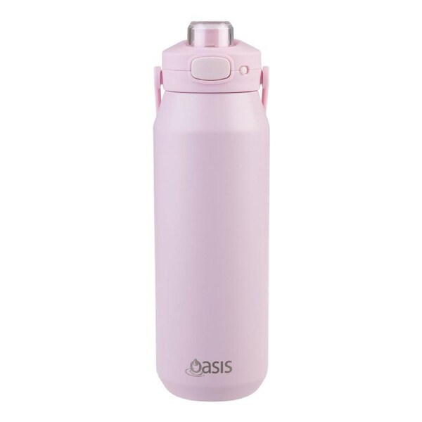 Oasis Capri Triple Wall Insulated Water Bottle - 1L Pink Lemonade