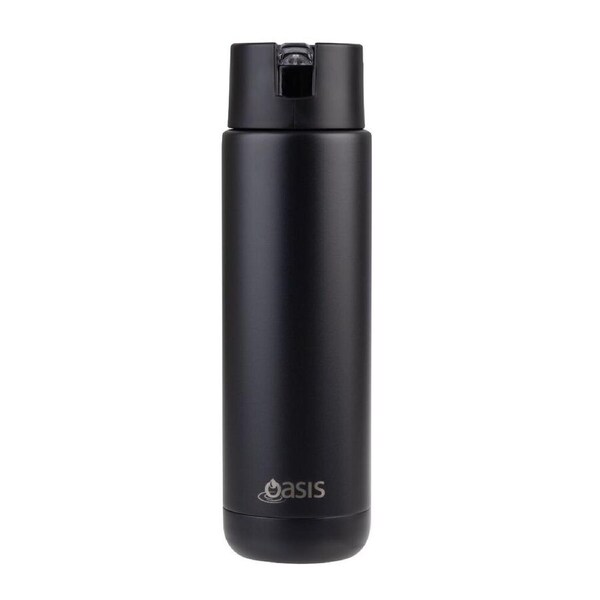 Oasis Moda Triple Wall Insulated Water Bottle - 700ml Black