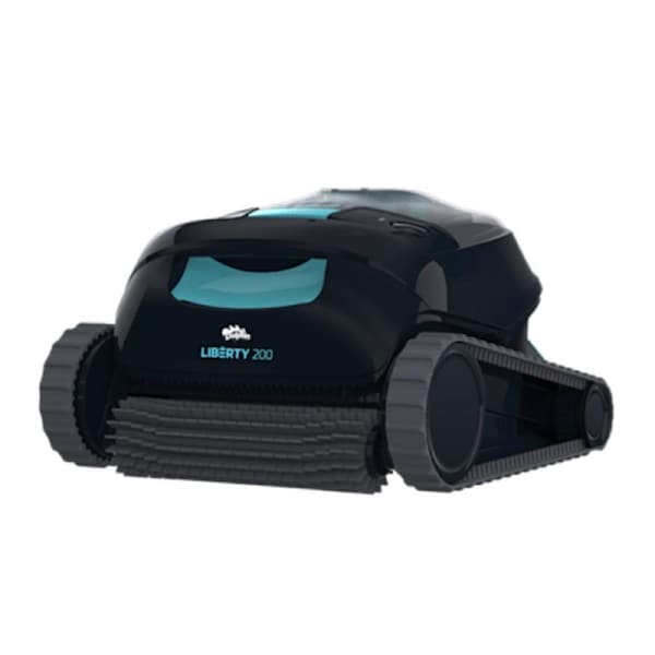 Dolphin Liberty 200 Cordless Robotic Pool Cleaners for Inground Pools Up to 10m - 5000mAh for Floor Wall Waterline Pool Vacuum Up to 150min Runtime with Powerful Active Scrubbing Top Access Filter
