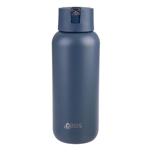Oasis Moda Triple Wall Insulated Water Bottle - 1L Indigo