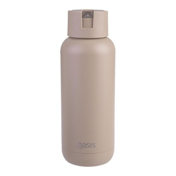 Oasis Moda Triple Wall Insulated Water Bottle - 1L Latte