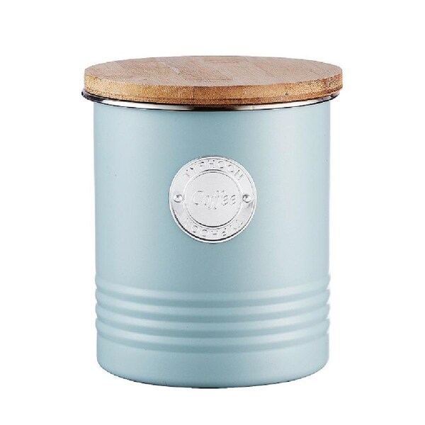 Typhoon Metal Canister 1 Litre - Blue Coffee
