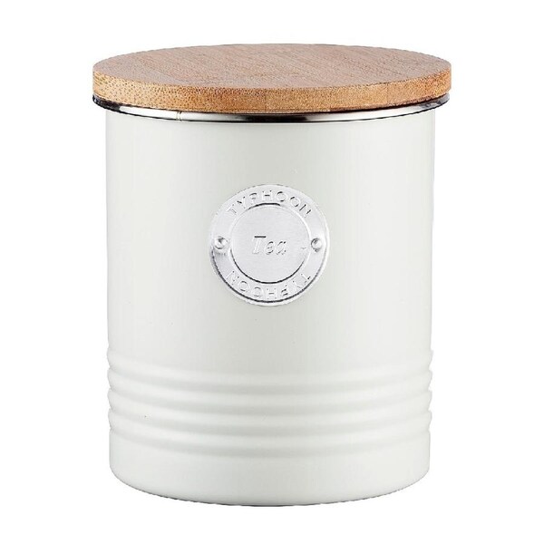Typhoon White Metal Tea Canister 1 Litre