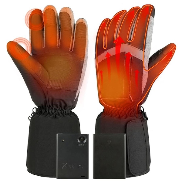 Heated Gloves For Men Women Electric Heated Gloves Heated Skiing Snowboarding Gloves