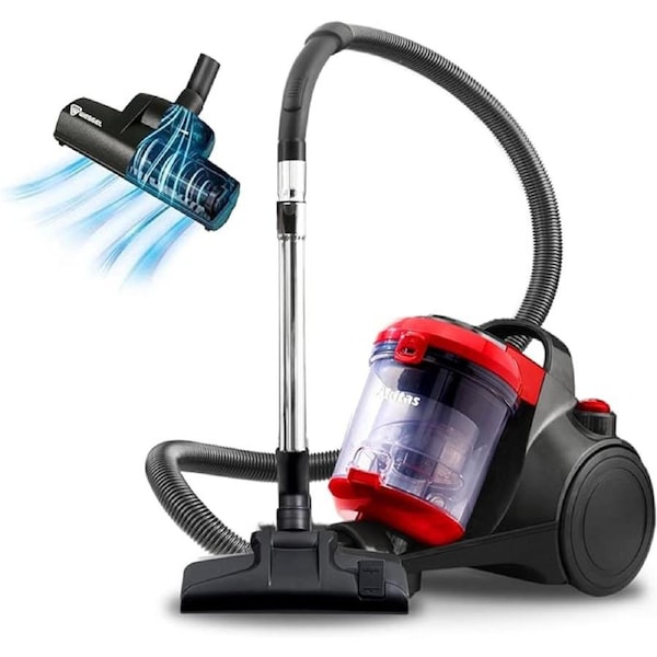 Akitas C10T Turbo Pet Hair Bagless Vacuum Cleaner Cylinder 1400W Cat And Dog With German Wessel Werk Large 28cm Width Spinning Brush Head