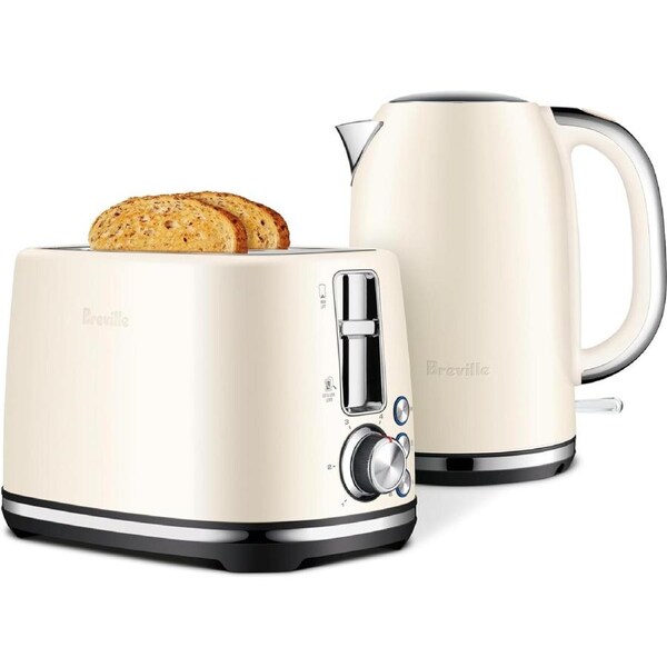 Breville Breakfast Maker Gift Set - 2 Slice Bread Toaster & 1.7L Kettle Hot Water Jug Boiler