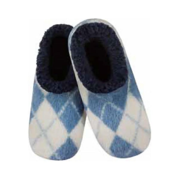 Slumbies Winter Slippers Women's Large - Diamonds Blue, Sunbird SLUWDD03