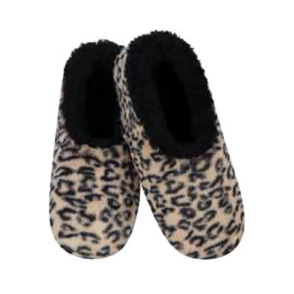 Slumbies Winter Slippers Women's Small - Wild Sole Leopard, Sunbird SLUWWS01