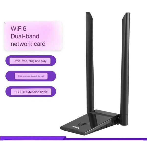 WiFi6 USB wireless driver-free 1800 M wireless receiver wireless WiFi receiver