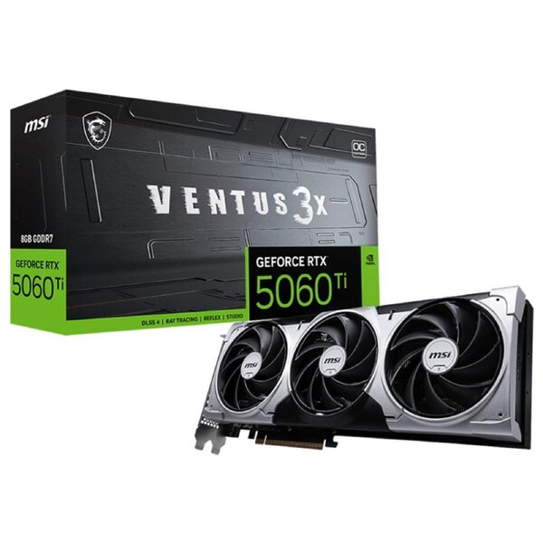 MSI GeForce RTX 5060 Ti 8G Ventus 3X OC Graphics Card (GeForce RTX 5060 Ti 8G VENTUS 3X OC)