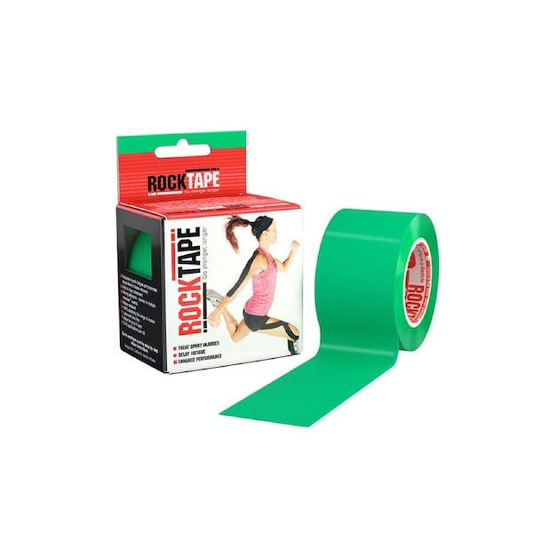 Rocktape Standard Training Gentle & Secure Adhesive Kinesiology Tape Green
