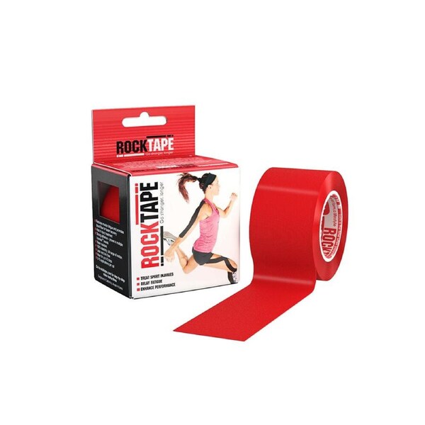 Rocktape Standard Training Muscles Secure Adhesive Kinesiology Tape Red