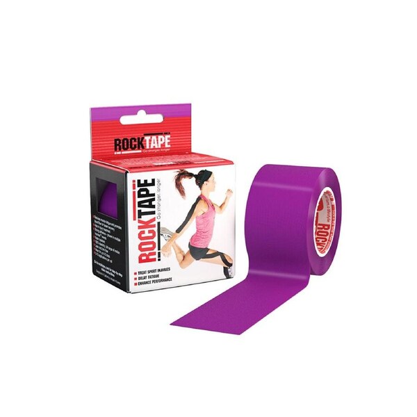 Rocktape Standard Training Gentle & Secure Adhesive Kinesiology Tape Purple