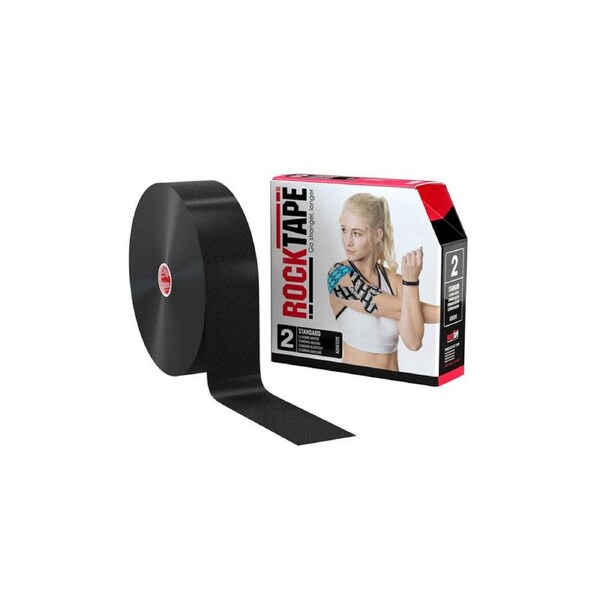 Rocktape Standard Bulk Roll 32m Training Adhesive Kinesiology Tape Black