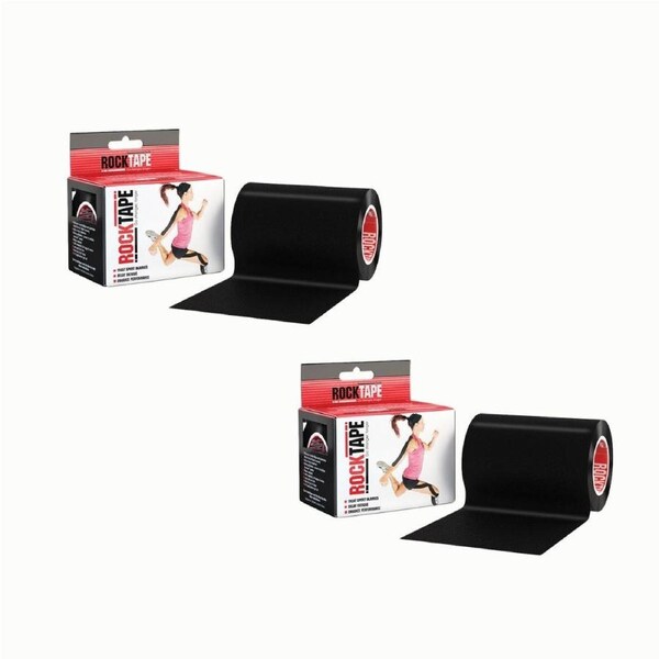 2PK Rocktape Mini Big Daddy Training Secure Kinesiology Adhesive Tape Black