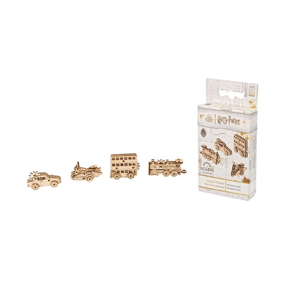 Ugears Magical Vehicles Harry Potter 3D DIY Wooden Puzzle Fidget Toy Kids 8y+