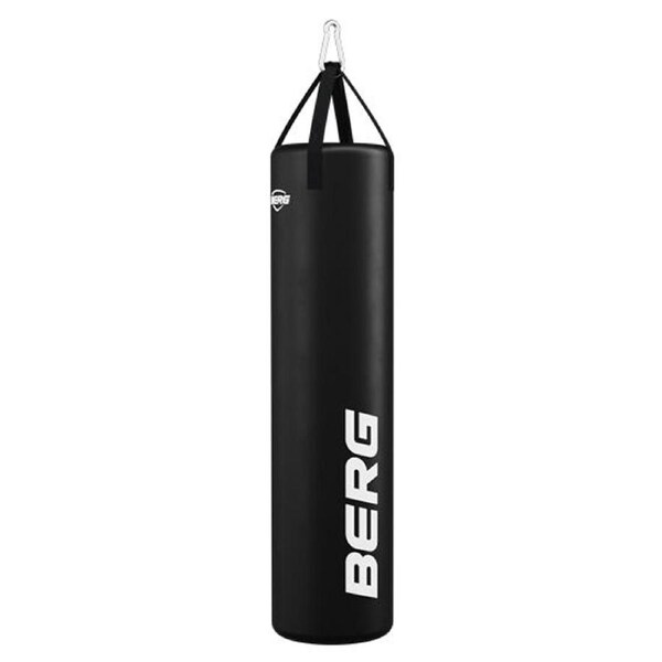 Berg Playbase Leather Outdoor Boxing Gym Punching Bag 120x30cm - Black
