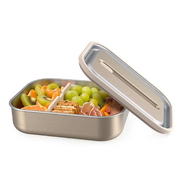 Bentgo Stainless Steel 1.2L Leak-Proof Lunch Box Rose Gold