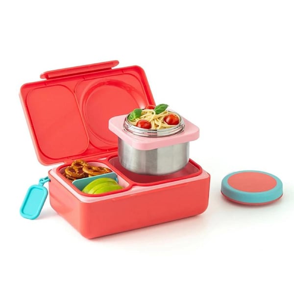 OmieBox Up Hot & Cold Bento Box Cherry Pink