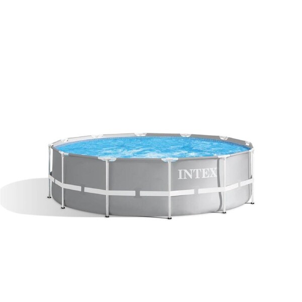 Intex PRISM Premium 12' Metal Frame Pool Outdoor Above Ground 366cm x 99cm - 26716