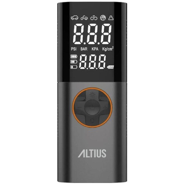 Altius Tyre Inflator Portable Air Pump Car/Motorcycle/Bike/Sports Ball/LED Light