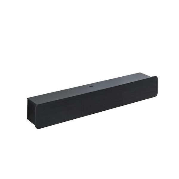 Nora Wall Mount TV Entertainment Unit 3 Doors 180cm Black