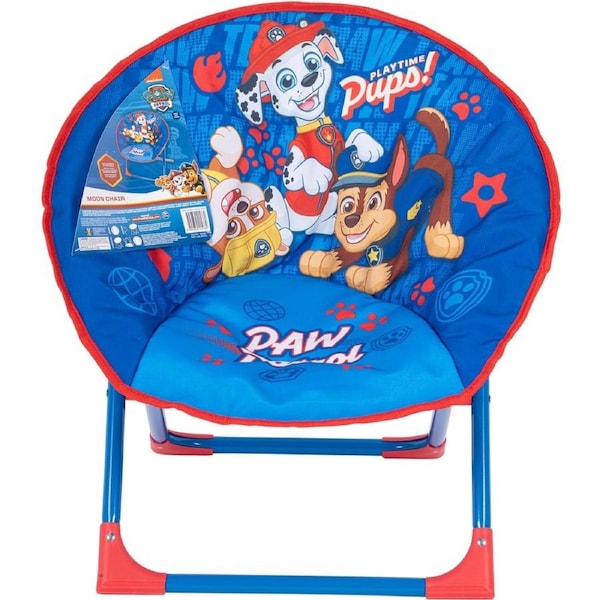 Paw Patrol Kids Camping Moon Chair - Folding Camp Picnic TV Preschool Chair