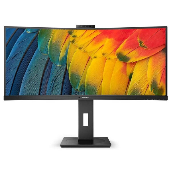 34b1U5600CH 34" WQHD 3440x1440 100hz Curved 21:9 W-Led Monitor 4ms Dp/hdmi/usb-C Docking Built-In Speakers 5.0mp Webcam with Mic Kvm Switch High Adjustable Stand Vesa100x100, 4 Years Warranty