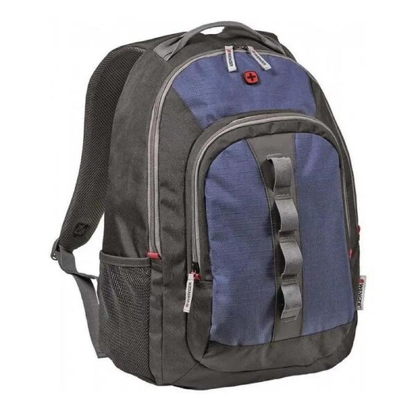 Wenger Mars 16" Laptop Backpack with Tablet Pocket Black/Blue Size: 16"