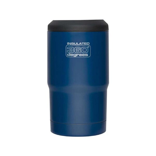 360 Degrees Vacuum Insulated Stainless Steel Beer Cozy - Dark Blue