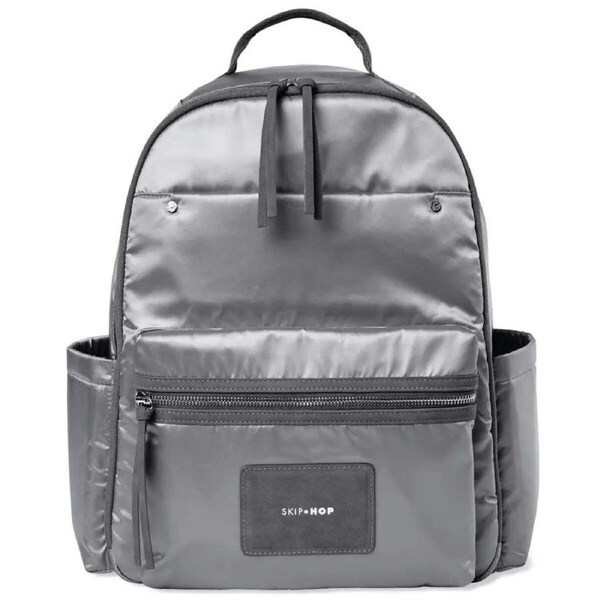 Skip Hop Skyler Nappy Backpack - Shiny Grey