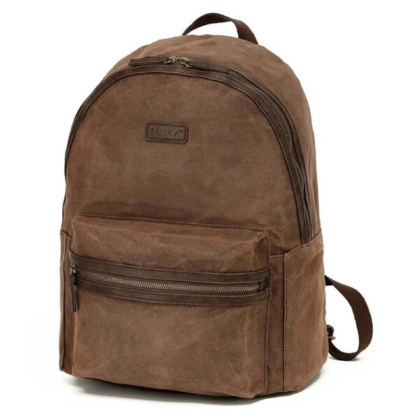 Tosca Waxed Canvas Backpack - Brown