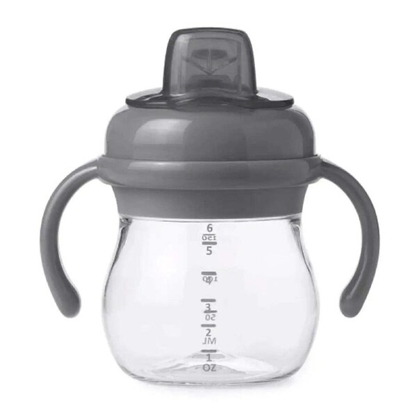 OXO Tot Grow Soft Spout Cup With Removable Handles - Grey