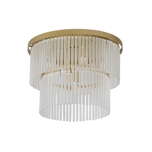 Pamela Luxury Frosted Glass Ceiling Lampg Light Gold