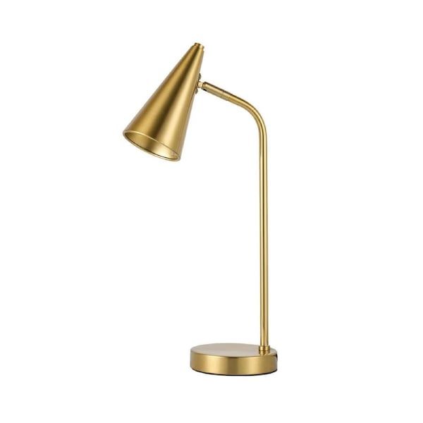 Scott Modern Sleek Desk Table Light Lamp Brass