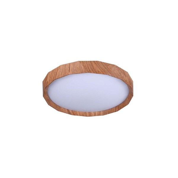 Kyer Modern CCT LED Ceiling Light Lamp Small Wood/White