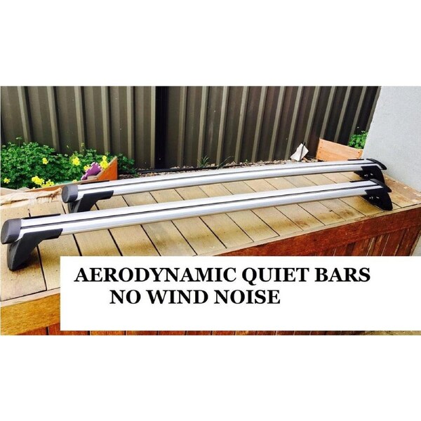 2xSilver Roof racks for Honda Crv 2017 - 2025 Fits side rails / Aerodynamic Cross bars