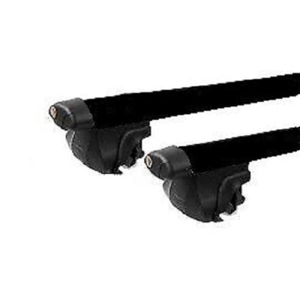 2xBlack Roof racks / Cross bars for Honda CRV 1996 - 2001 / Fits raised rails
