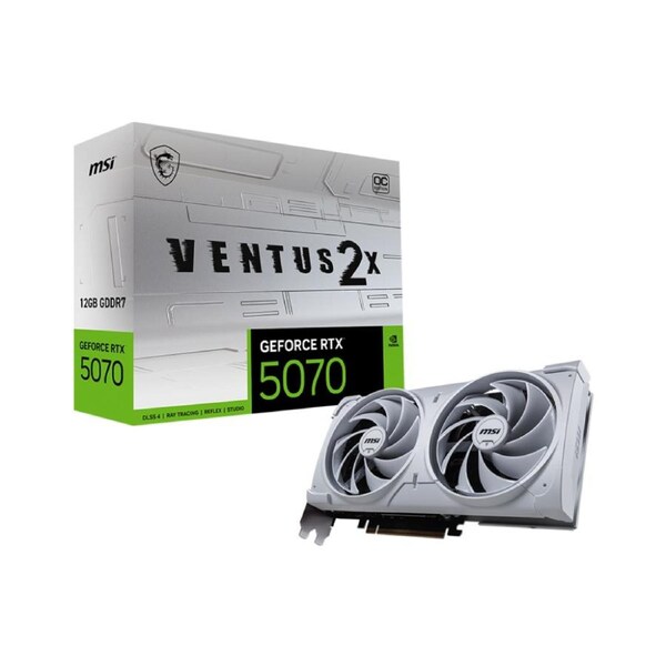 MSI RTX 5070 VENTUS 2X OC WHITE 12GB Graphics Card