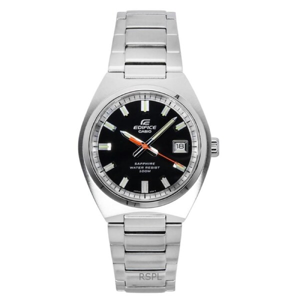 Casio Edifice Analog Stainless Steel Black Dial Quartz EFB-109D-1AV 100M Men's Watch