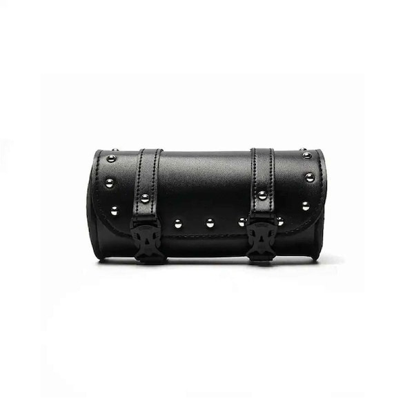 Universal Front Fork Bag Tool Round Motorcycle Saddlebag Handlebar Roll Barrel