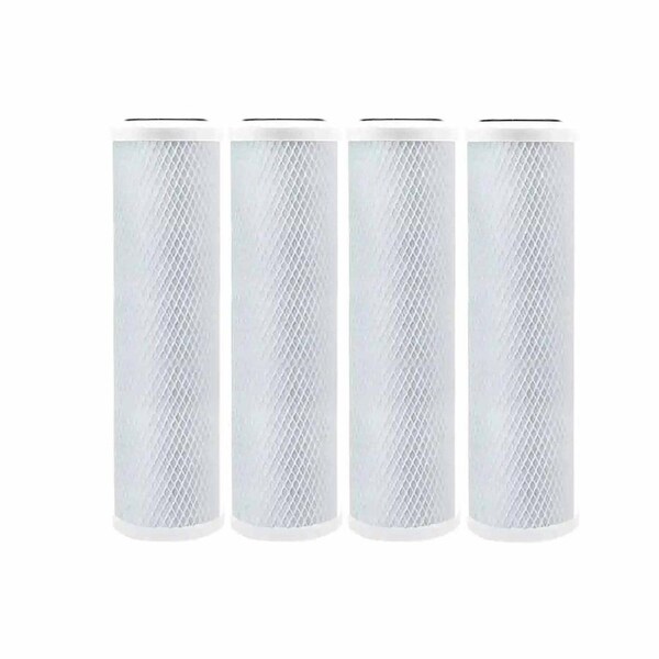 4X 0.5 Micron Sediment Coconut Carbon Replacement Water Filter Cartridges Carbon