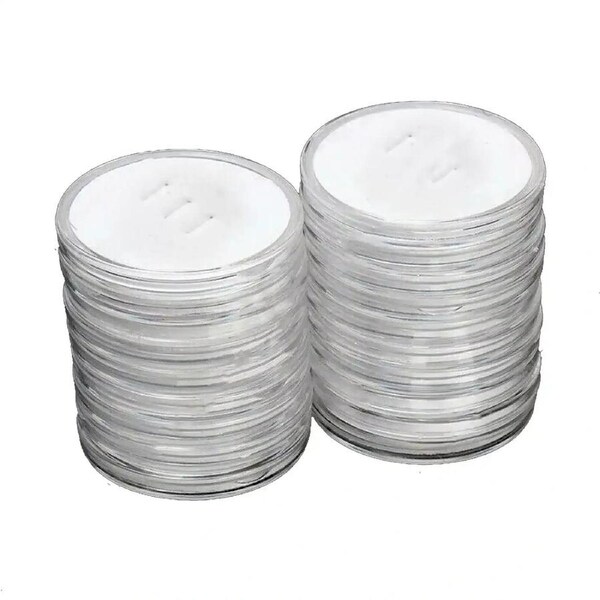 20x 46mm Plastic Coin Display Case Inserts Holder Storage